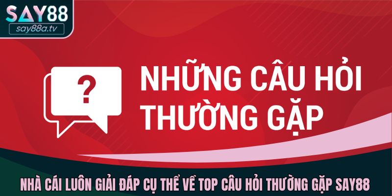 Nhà cái luôn giải đáp cụ thể về top câu hỏi thường gặp SAY88